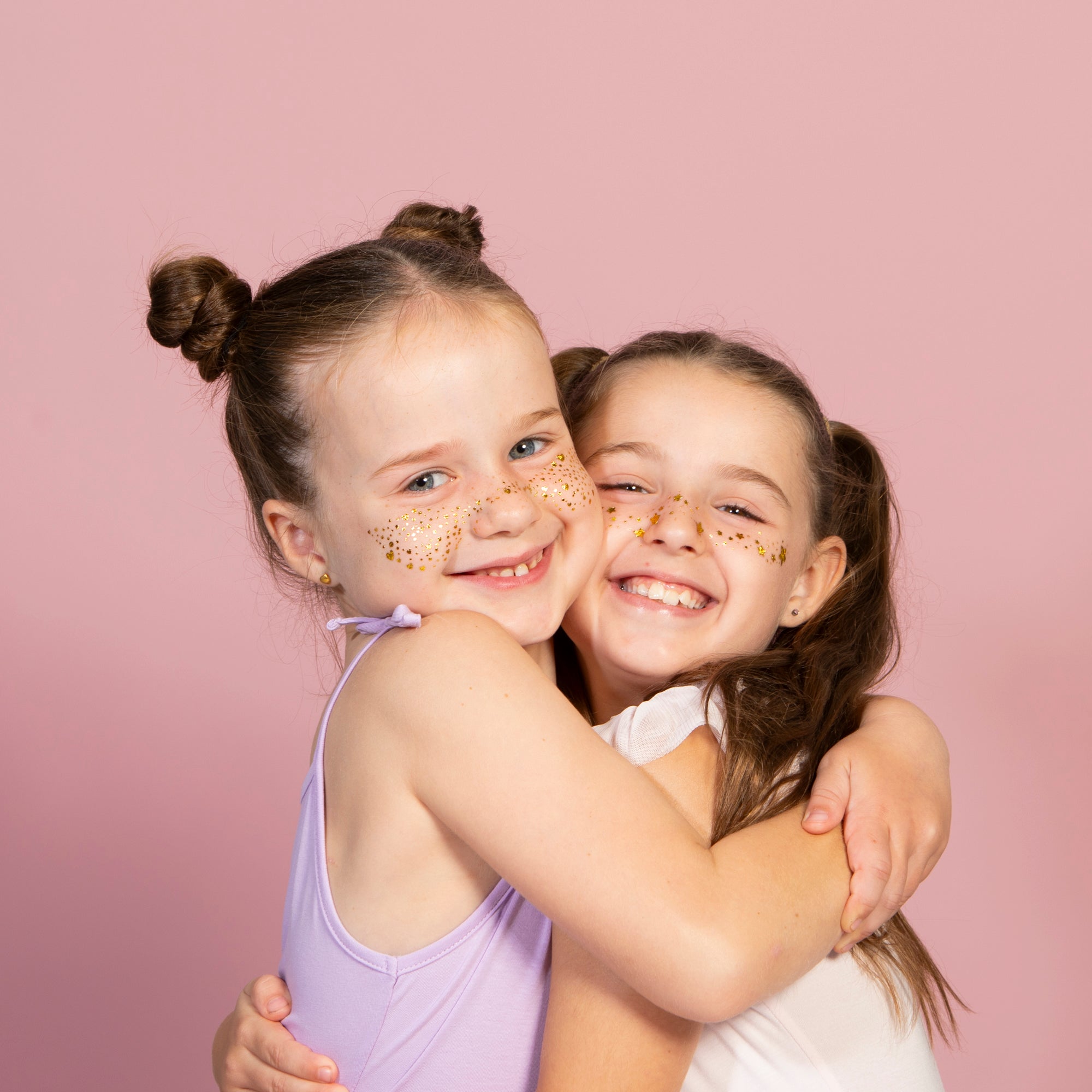 Festival makeup look featuring Glitter Girl Glitter Freckles - perfect for parties, dance, and cheer comps