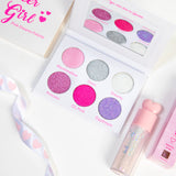 Perfect gift for teens with the Pink dreams makeup palette and sparkle lip gloss.