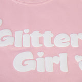GG Pink Hoodie with White Puff
