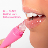 Peptide Lip Glaze Duo – Vanilla + Strawberry