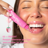 Peptide Lip Glaze Duo – Vanilla + Strawberry