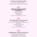 The Sparkle Academy Course