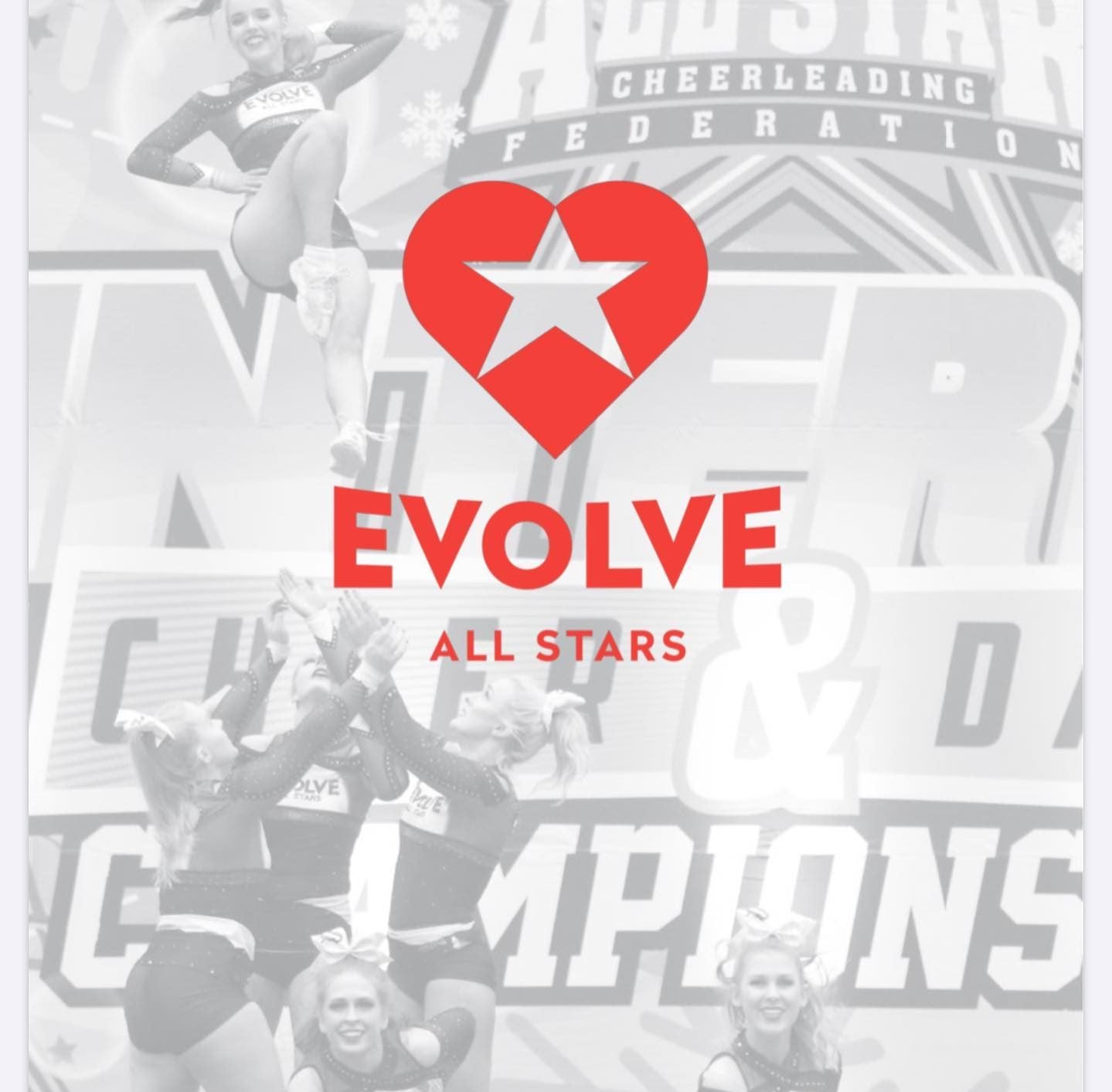 Evolve All Stars cheerleading makeup glitter girl