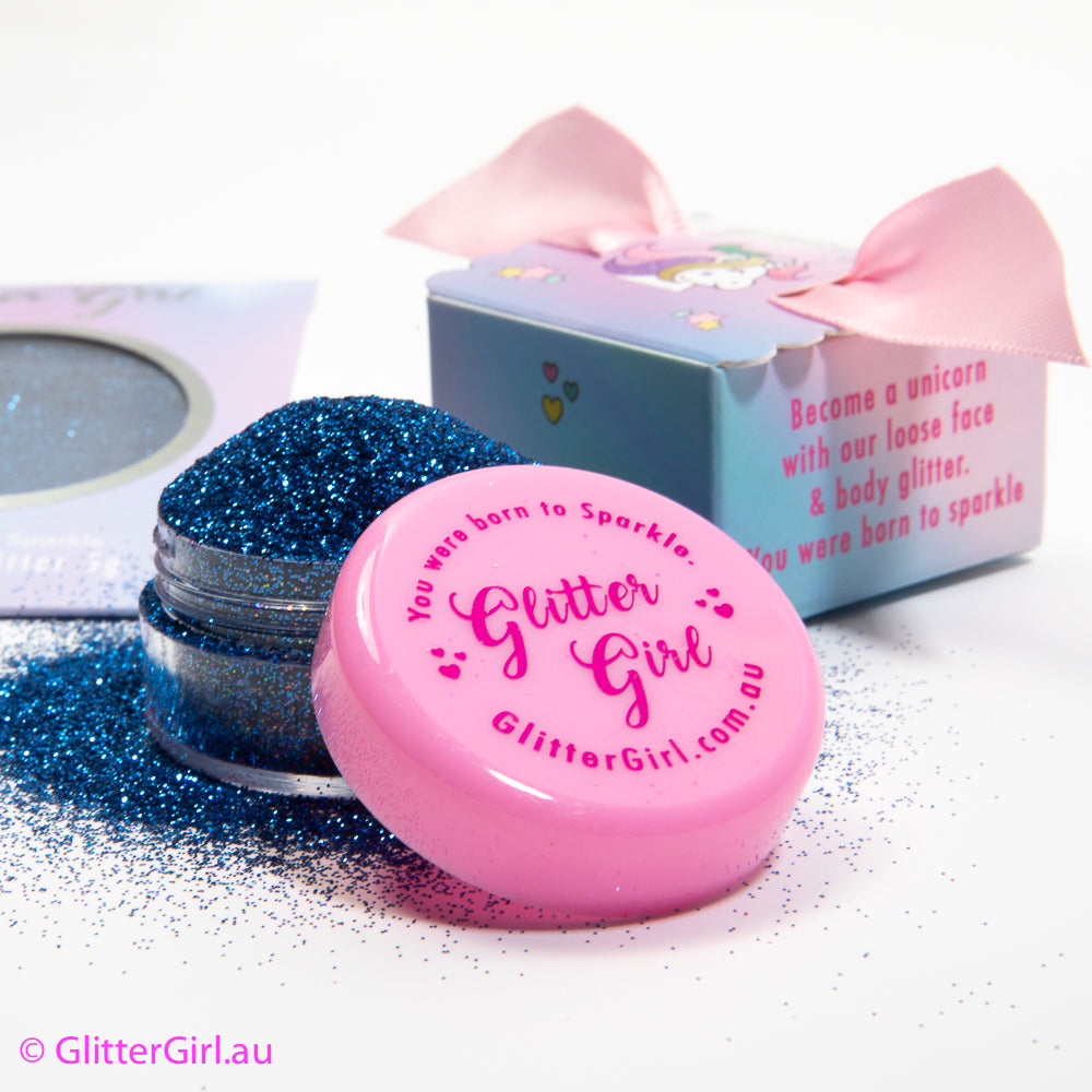 Glitter Girl Eco Glitter Blue Bluebell Gold Coast