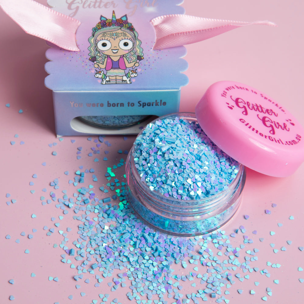 Bubble Heart Glitter Girl Australia