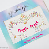 Unicorn Face Gems - Enchanted. Glow in the dark.