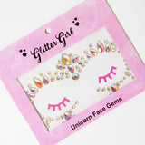 Unicorn Face Gems - Enchanted. Glow in the dark.