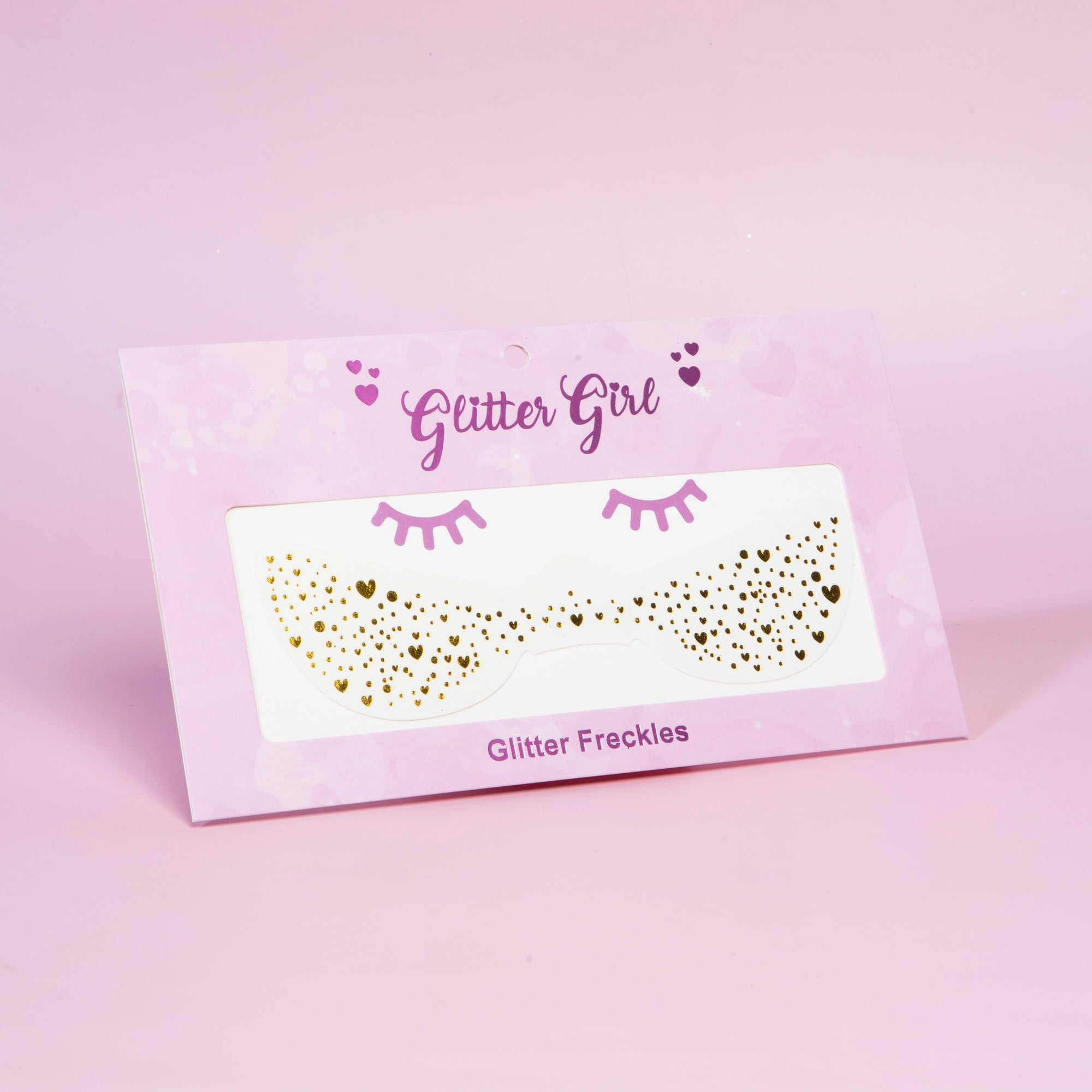 Glitter Girl Glitter Freckles hearts - eco-friendly sparkly face glitter for a fun, festival-ready look.