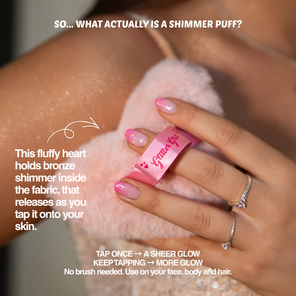 Stardust Shimmer Puff Love Heart Edition