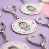 Glitter Girl Keychain