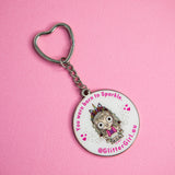 Glitter Girl Keychain