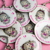 Glitter Girl Keychain