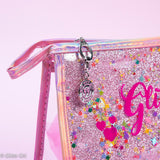 clear glitter makeup bag