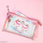 clear glitter makeup bag