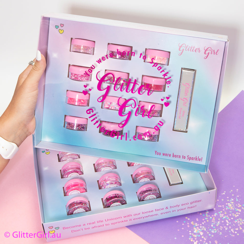 Pink Glitter Set in Box