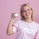 GG Pink T shirt with white puff - Adults