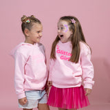 GG Pink Hoodie with Hot Pink Glow in the Dark Puff - Kids