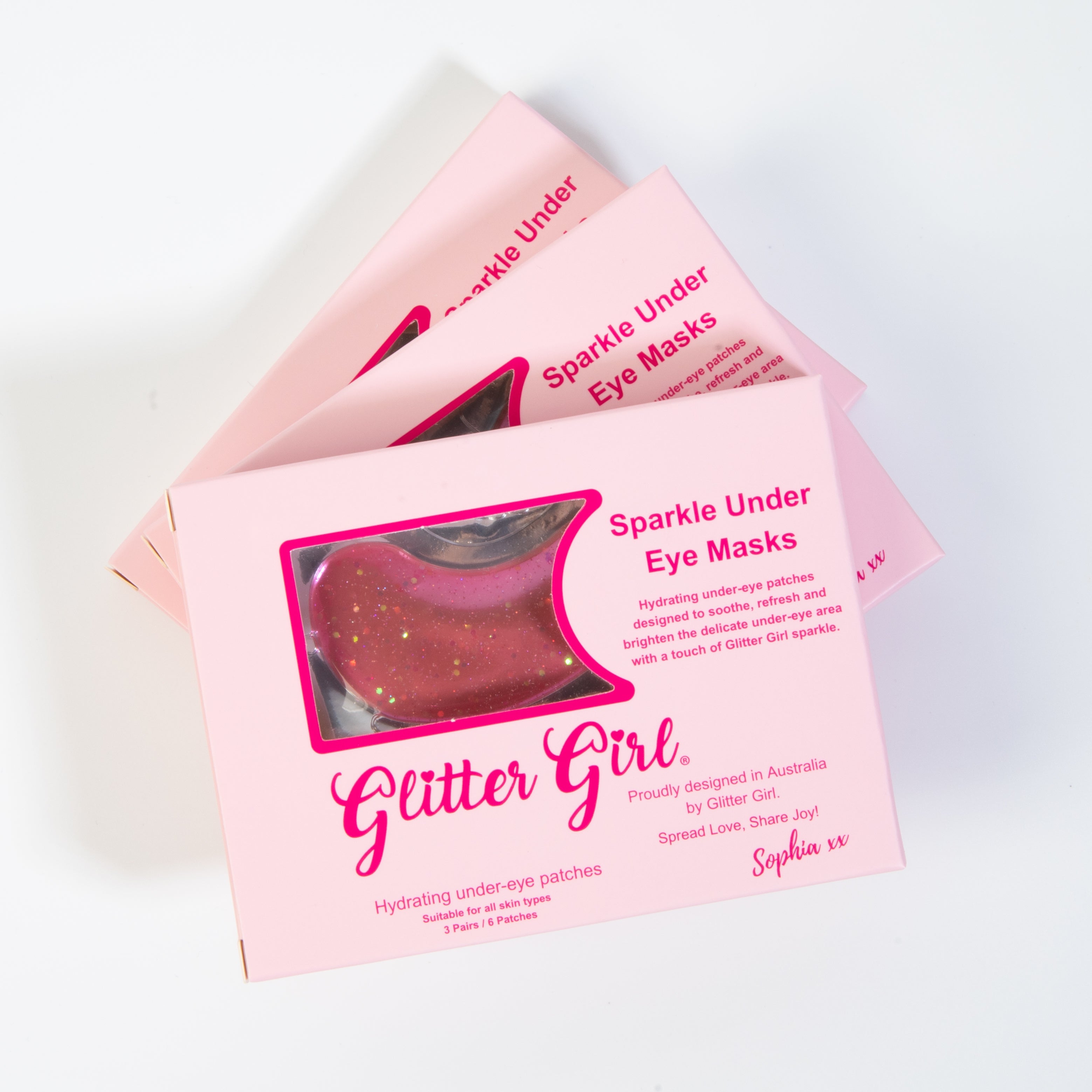 Glitter Girl Sparkle Under Eye Masks product detail with glitter eye patches