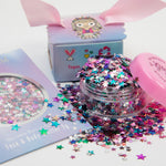 “Sparkling Frou Frou" is a cosmetic Eco glitter in a glistening star mix.