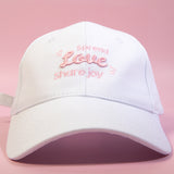Spread Love, Share Joy Hat. Glitter Girl Exclusive