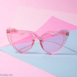 GG Pink Glitter Heart Sunglasses