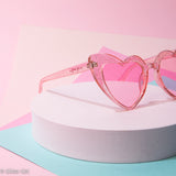 GG Pink Glitter Heart Sunglasses