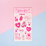Glitter Girl Sticker Sheet