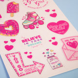 Glitter Girl Sticker Sheet