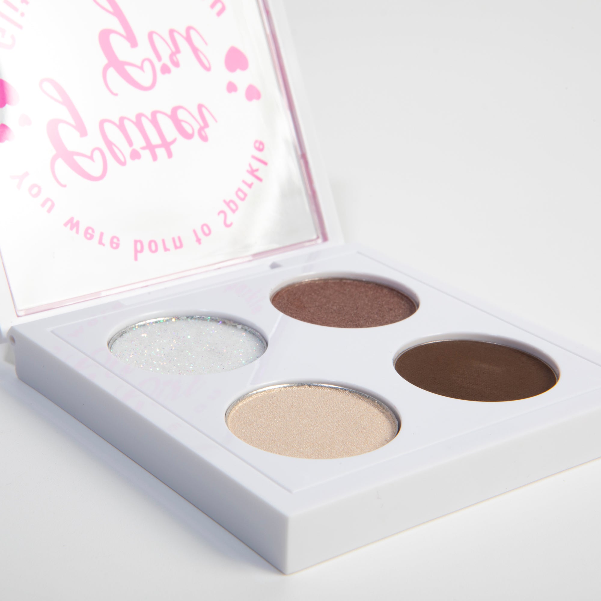 Glitter Girl Cinnamon Sparkle Palette – A mix of fiery copper, cinnamon, and golden hues for a stunning finish for Cheerleaders and Dancers.