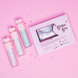 The Sparkle Hydrate Bundle featuring a hydrating face mask and lip gloss for a fresh, glowing look.