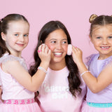 Mini Shimmer puff Glitter Girl. Eco-friendly shimmer puff that adds a luminous, soft glow to the skin for an all-day radiance.